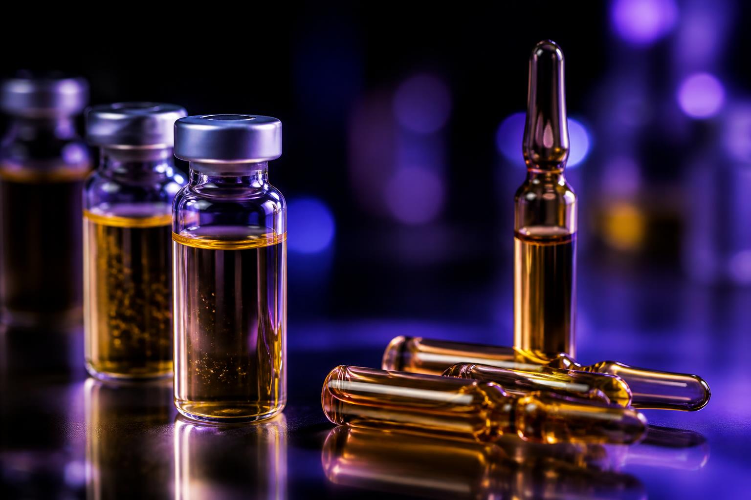 Peptide research vials